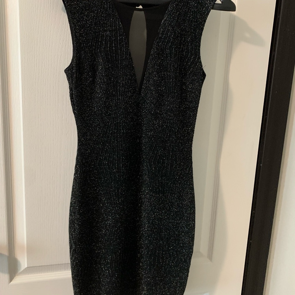 Black sparkly short dress